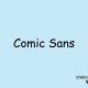 Font Comic Sans