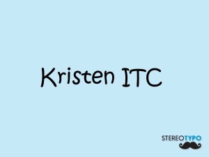 Font Kristen ITC